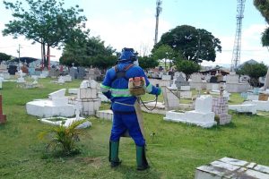 Manutenção em cemitérios para Dia de Finados está na reta final