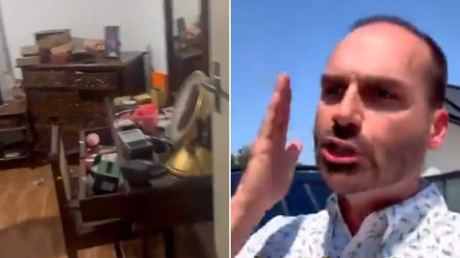 Eduardo Bolsonaro fala sobre assalto na casa de mãe e avós: “Perseguições de Moraes”